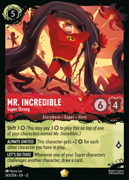 Mr. Incredible - Super Strong Disney Lorcana card