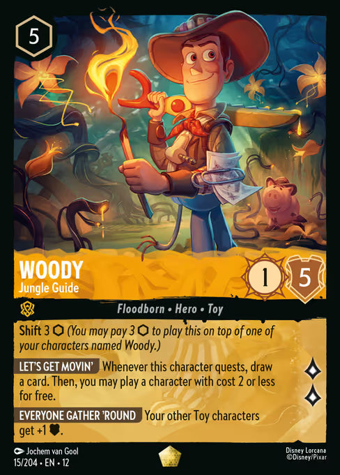 Woody - Jungle Guide Disney Lorcana card
