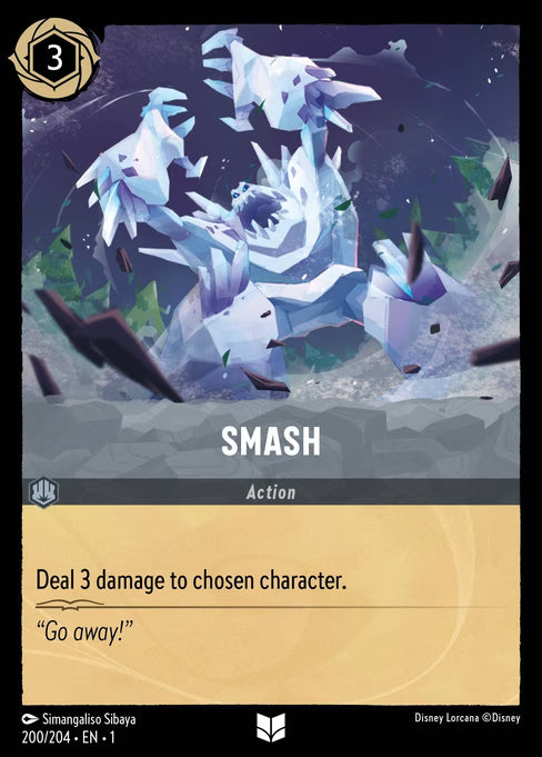 Smash Disney Lorcana card