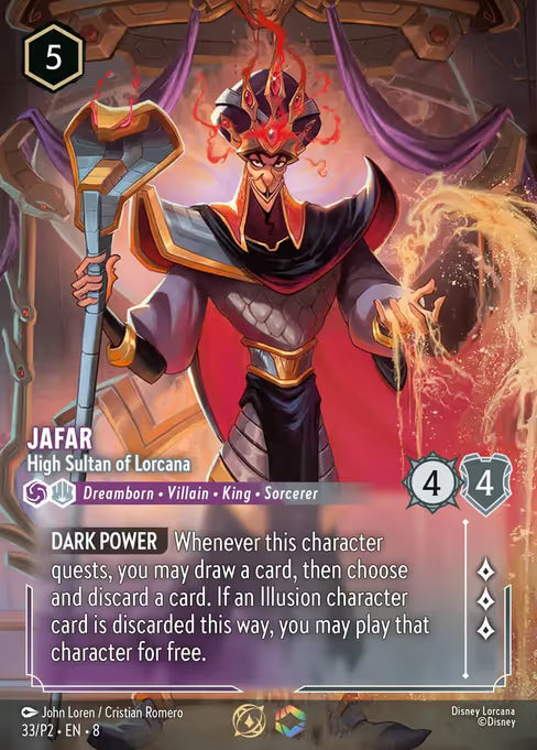 Jafar - High Sultan of Lorcana Disney Lorcana card