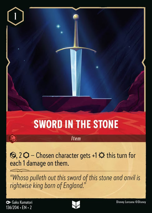 Sword in the Stone Disney Lorcana card