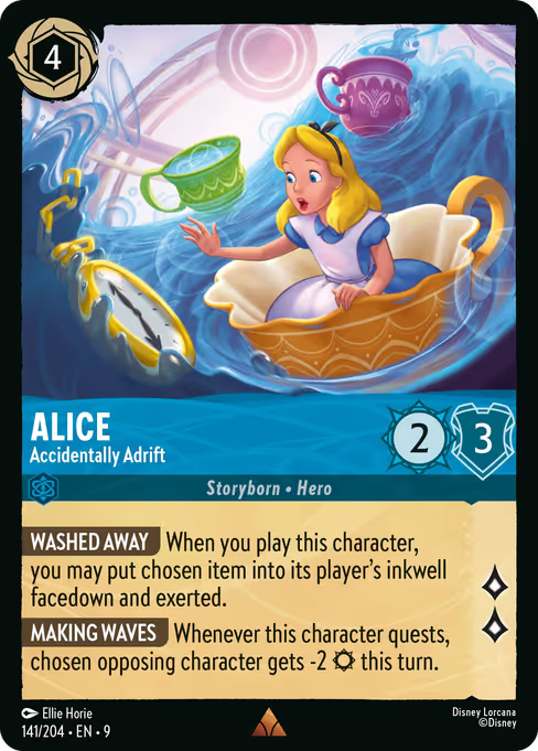 Alice - Accidentally Adrift Disney Lorcana card