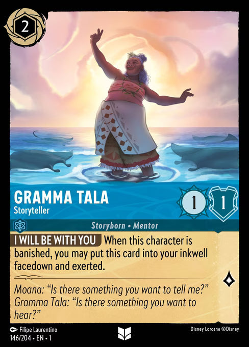 Gramma Tala - Storyteller Disney Lorcana card