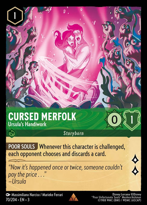 Cursed Merfolk - Ursula's Handiwork Disney Lorcana card