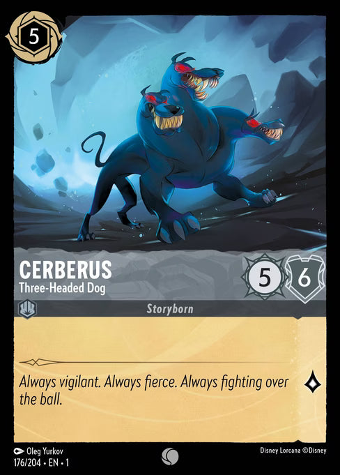 Cerberus - Three-Headed Dog Disney Lorcana card