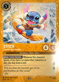 Stitch - Carefree Snowboarder Disney Lorcana card
