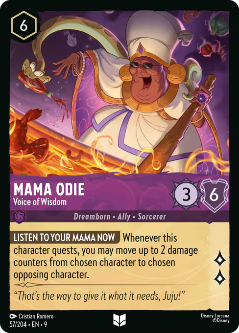 Mama Odie - Voice of Wisdom Disney Lorcana card