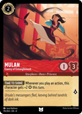 Mulan - Enemy of Entanglement Disney Lorcana card