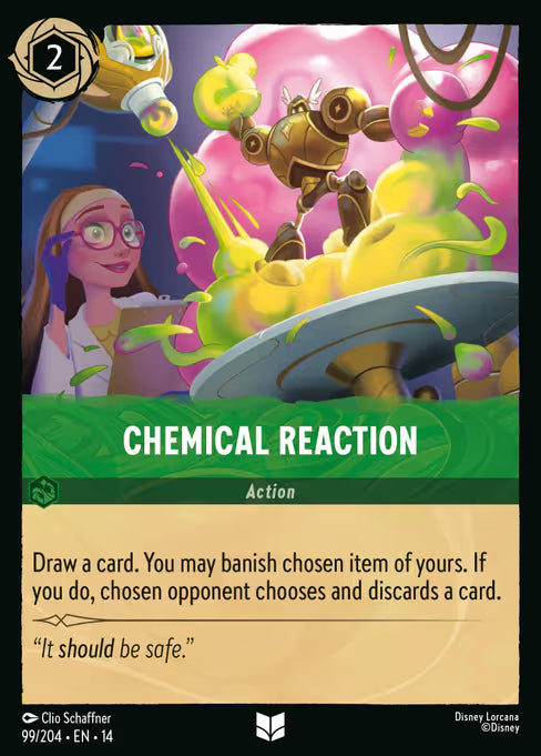 Chemical Reaction Disney Lorcana card