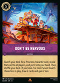 Don't Be Nervous Disney Lorcana card