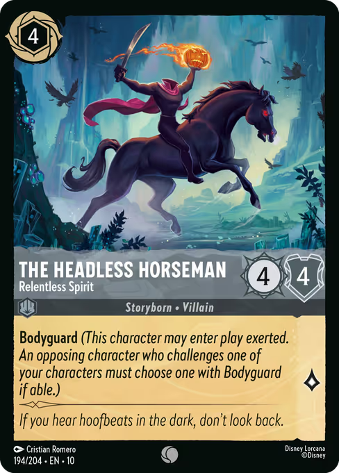 The Headless Horseman - Relentless Spirit Disney Lorcana card