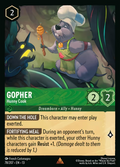 Gopher - Hunny Cook Disney Lorcana card