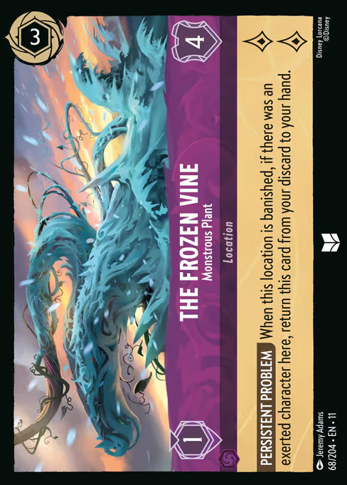 The Frozen Vine - Monstrous Plant Disney Lorcana card