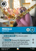 Priscilla - Efficient Clerk Disney Lorcana card