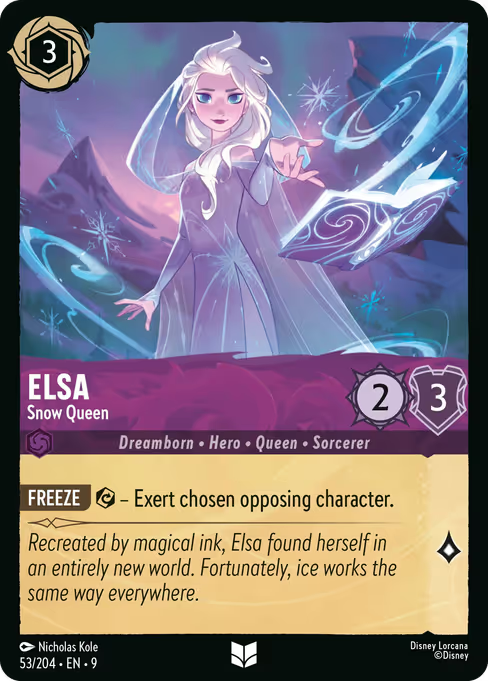 Elsa - Snow Queen Disney Lorcana card
