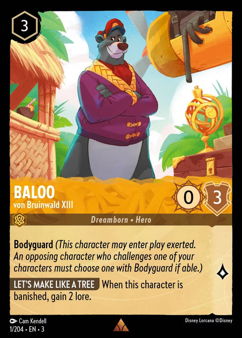 Baloo - von Bruinwald XIII Disney Lorcana card