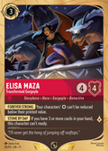 Elisa Maza - Transformed Gargoyle Disney Lorcana card