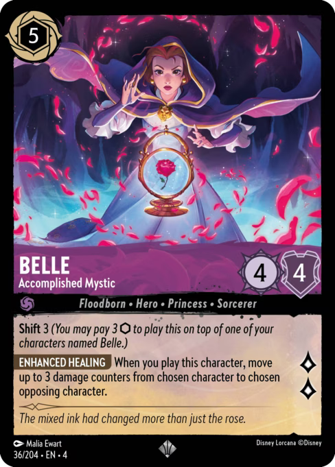 Belle - Accomplished Mystic Disney Lorcana card