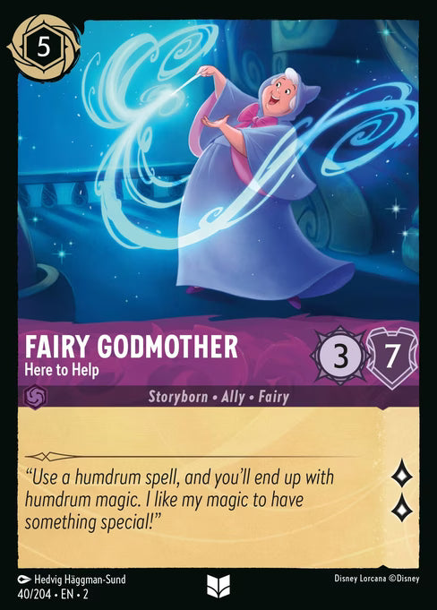 Fairy Godmother - Here to Help Disney Lorcana card
