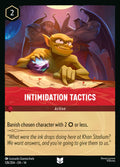 Intimidation Tactics Disney Lorcana card