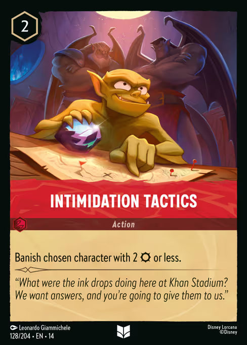 Intimidation Tactics Disney Lorcana card