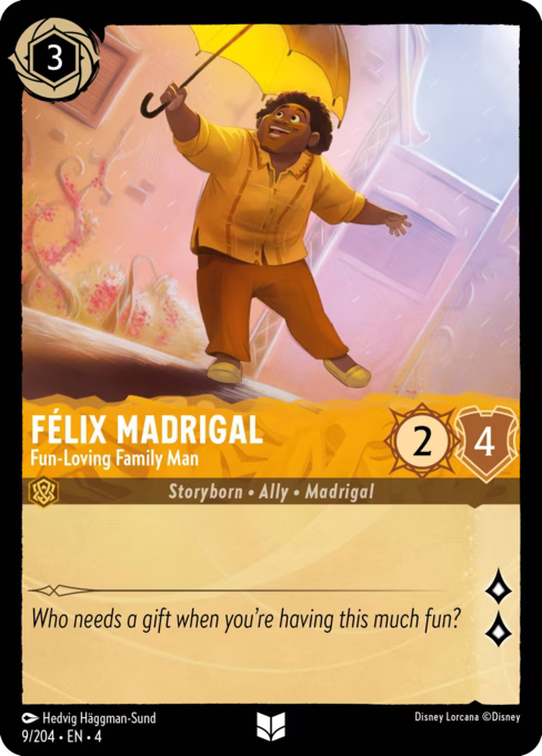 Félix Madrigal - Fun-Loving Family Man Disney Lorcana card