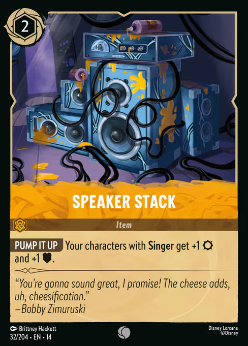 Speaker Stack Disney Lorcana card