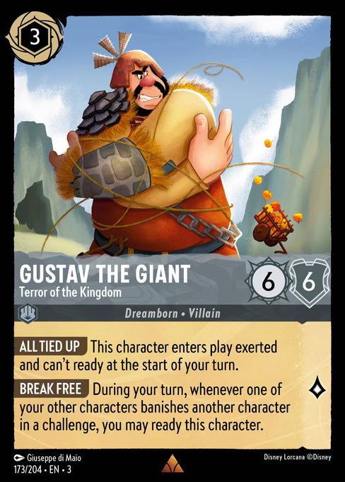 Gustav the Giant - Terror of the Kingdom Disney Lorcana card