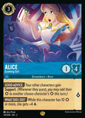 Alice - Growing Girl Disney Lorcana card