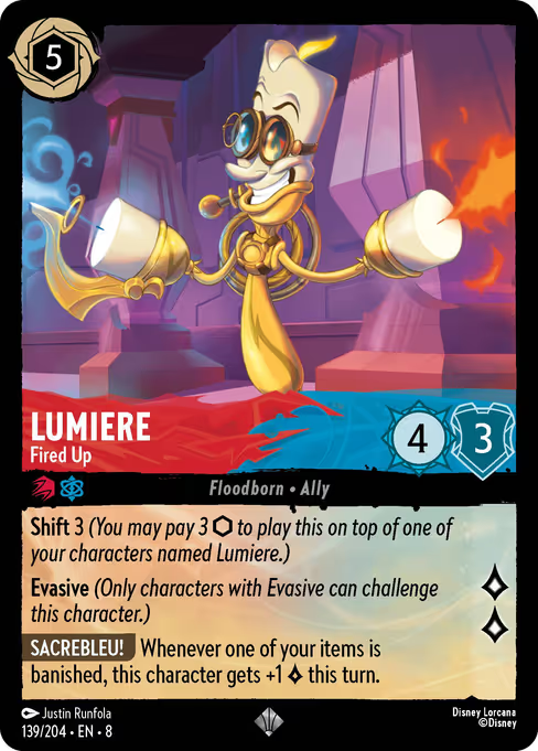 Lumiere - Fired Up Disney Lorcana card