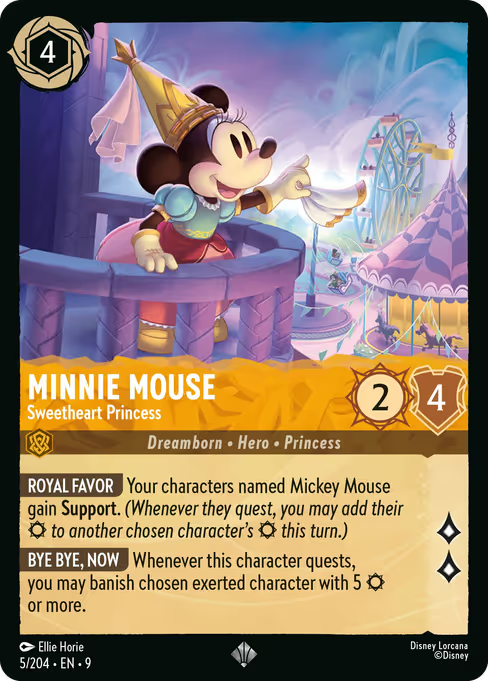 Minnie Mouse - Sweetheart Princess Disney Lorcana card