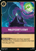 Maleficent's Staff Disney Lorcana card