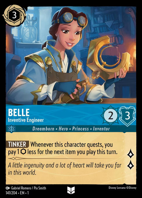 Belle - Inventive Engineer Disney Lorcana card