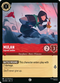 Mulan - Injured Soldier Disney Lorcana card