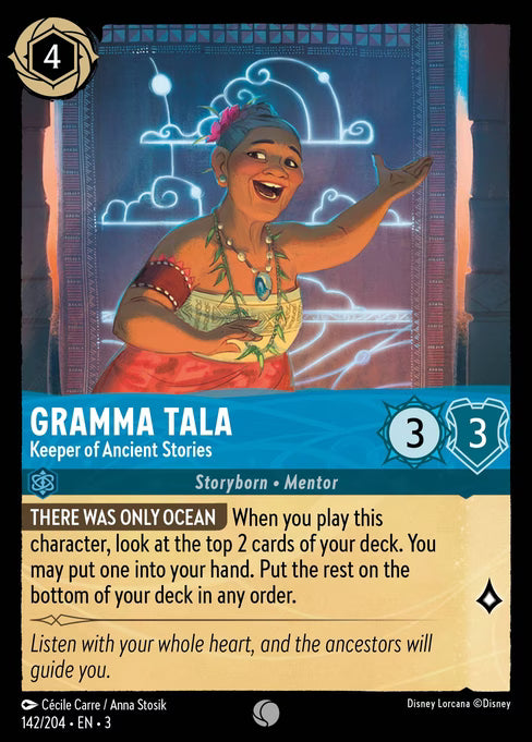 Gramma Tala - Keeper of Ancient Stories Disney Lorcana card