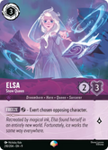 Elsa - Snow Queen Disney Lorcana card