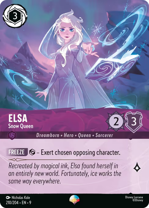 Elsa - Snow Queen Disney Lorcana card