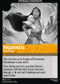 Pocahontas - "Peacekeeper" Disney Lorcana card
