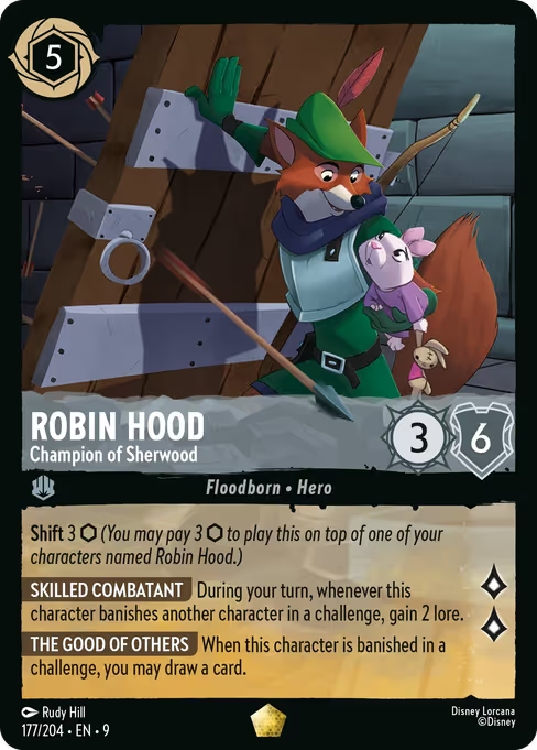 Robin Hood - Champion of Sherwood Disney Lorcana card