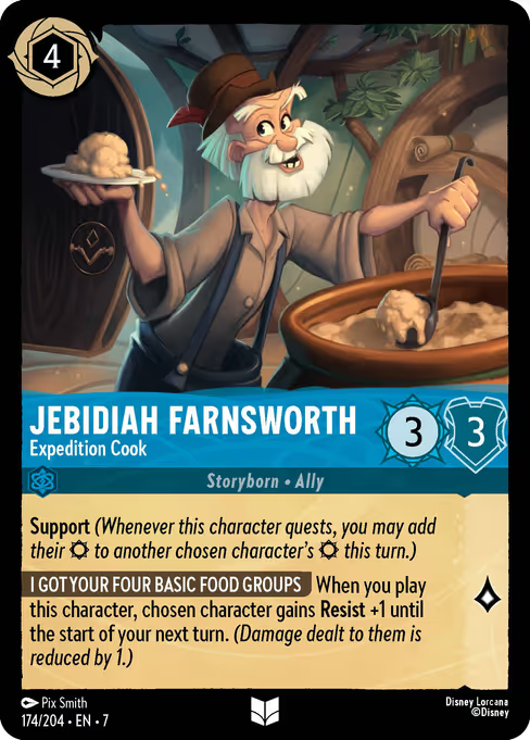 Jebidiah Farnsworth - Expedition Cook Disney Lorcana card