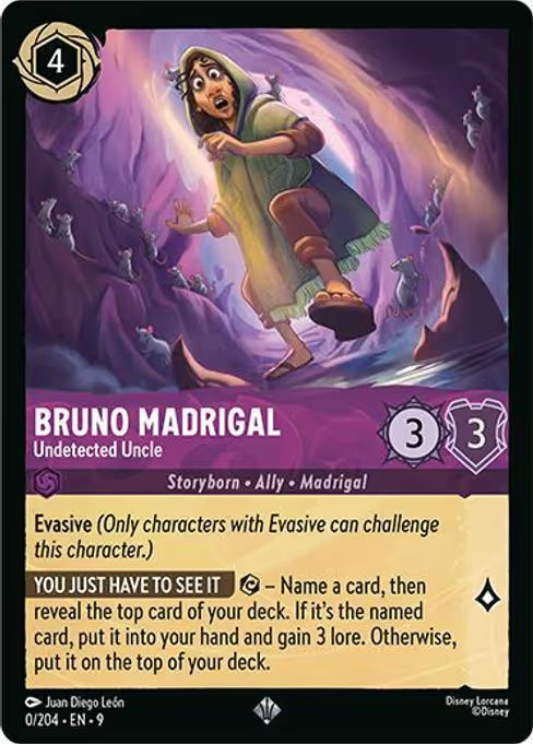 Bruno Madrigal - Undetected Uncle Disney Lorcana card