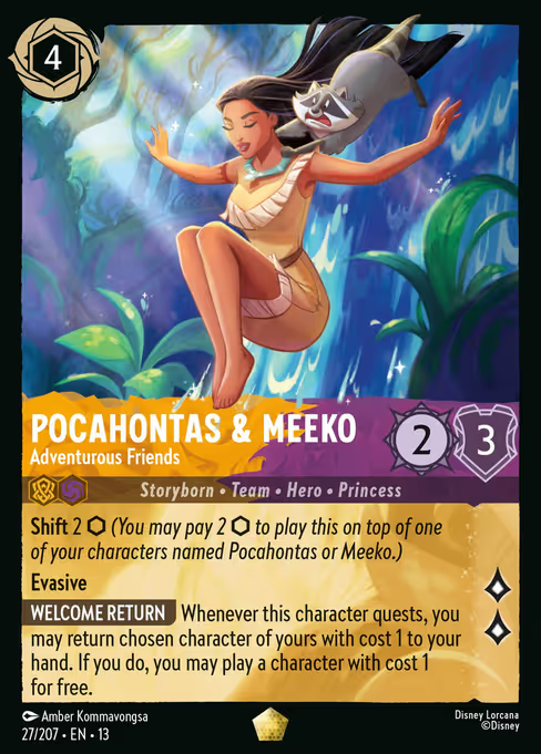 Aladdin & Genie - Mischievous Pals Disney Lorcana card