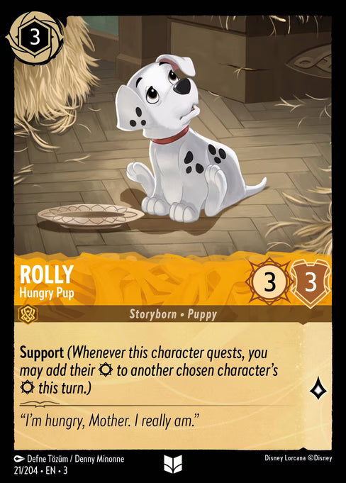 Rolly - Hungry Pup Disney Lorcana card