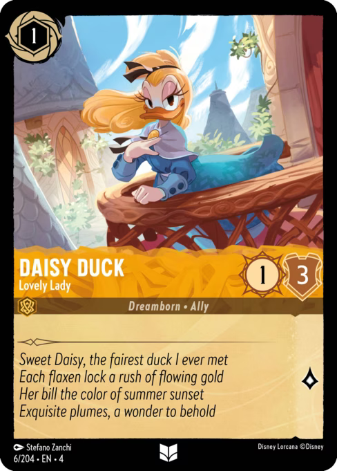 Daisy Duck - Lovely Lady Disney Lorcana card