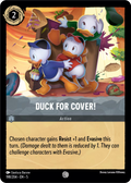 Duck for Cover! Disney Lorcana card