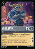 Chief Bogo - Respected Officer Disney Lorcana card
