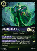Cruella De Vil - Made by the Vine Disney Lorcana card