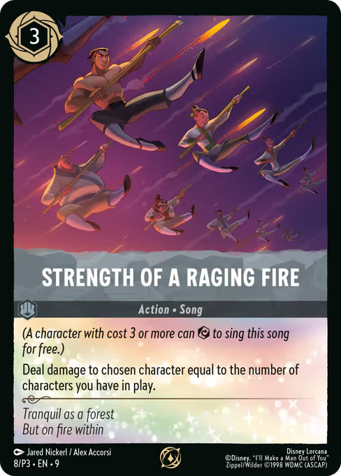Strength of a Raging Fire Disney Lorcana card