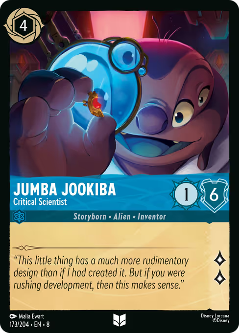 Jumba Jookiba - Critical Scientist Disney Lorcana card