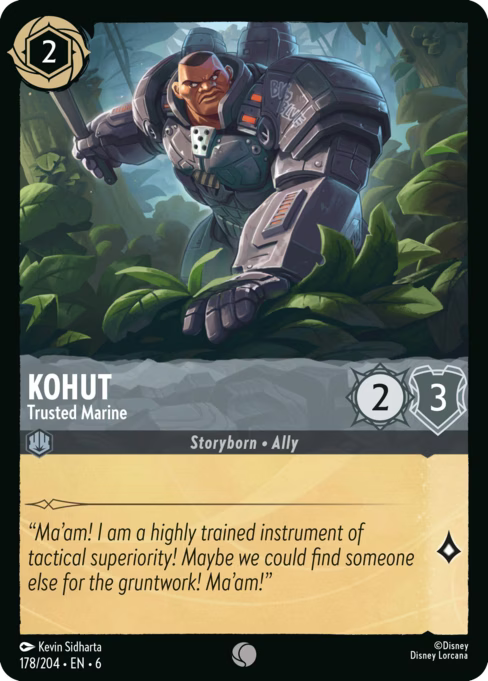 Kohut - Trusted Marine Disney Lorcana card